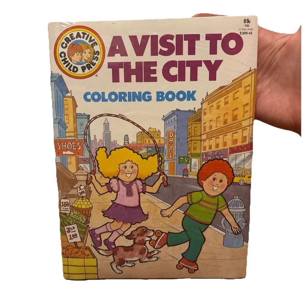 Vintage Child Press Coloring / Fun Pad Bundle NIP, Kids Activity Books LOT OF 4